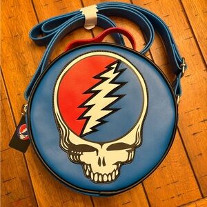 Grateful Dead Steal Your Face drum-shaped Crossbody by Buckle-Down